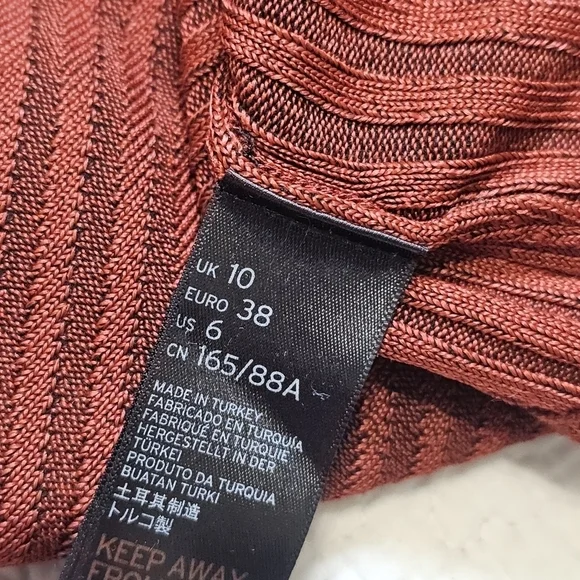 NWT TOPSHOP Asymmetrical Ribbed Sweater - Picture 13 of 15